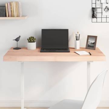 Table Top 100x40 cm | Solid Oak Wood - Untreated