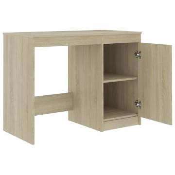 Modern Sonoma Oak Desk 100x50 cm | Durable Engineered Wood