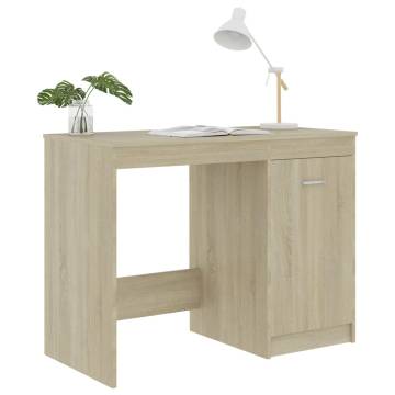 Modern Sonoma Oak Desk 100x50 cm | Durable Engineered Wood