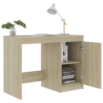 Modern Sonoma Oak Desk 100x50 cm | Durable Engineered Wood