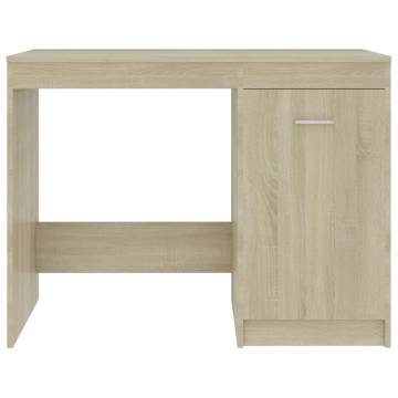 Modern Sonoma Oak Desk 100x50 cm | Durable Engineered Wood