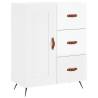 Stylish Highboard High Gloss White - 69.5x34x180 cm