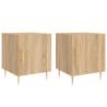 Stylish Sonoma Oak Bedside Cabinets - Set of 2 | Hipomarket