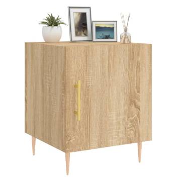 Stylish Sonoma Oak Bedside Cabinets - Set of 2 | Hipomarket