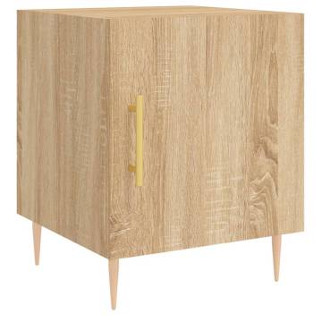 Stylish Sonoma Oak Bedside Cabinets - Set of 2 | Hipomarket