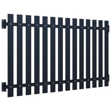 Fence Panel Anthracite 170.5x150 cm - Durable Steel Design