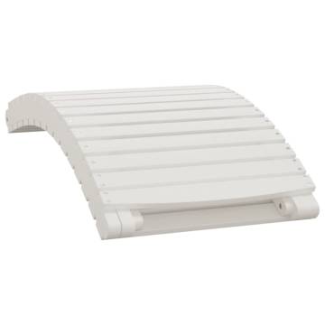 Classic White Sun Lounger - Solid Acacia Wood | HiPoMarket