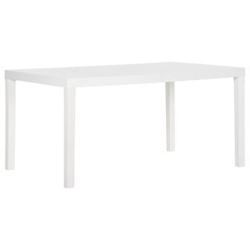 Garden Table 150x90x72 cm PP White - Stylish & Functional