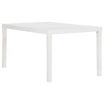 Garden Table 150x90x72 cm PP White - Stylish & Functional