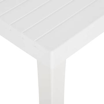 Garden Table 150x90x72 cm PP White - Stylish & Functional