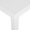 Garden Table 150x90x72 cm PP White - Stylish & Functional