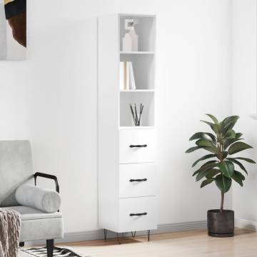 Highboard High Gloss White - Stylish & Durable Storage Solution