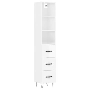 Highboard High Gloss White - Stylish & Durable Storage Solution