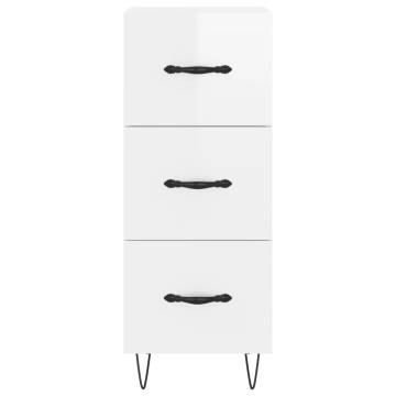 Highboard High Gloss White - Stylish & Durable Storage Solution