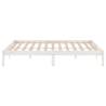 White Solid Wood Bed Frame 180x200 cm Super King Size