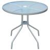 Bistro Table Grey 80x71 cm Steel Size 80 x 71 cm Quantity in Package 1 