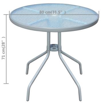 Bistro Table Grey 80x71 cm | Stylish Outdoor Garden Furniture