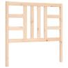 Solid Wood Bed Frame with Headboard - 100x200 cm