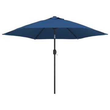 Outdoor Parasol with Metal Pole 300 cm - Azure | HipoMarket