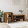 Shoe Cabinet Smoked Oak 130x35x54 cm | Stylish & Practical Storage