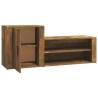 Shoe Cabinet Smoked Oak 130x35x54 cm | Stylish & Practical Storage