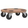 Dolly Trolleys 6 pcs - Engineered Wood for Easy Moving