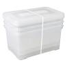 Curver Storage Boxes Set Handy 3x50L - Transparent & Functional