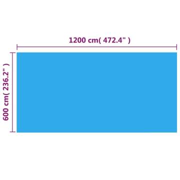 Rectangular Pool Cover 1200x600 cm - Heat and Protect