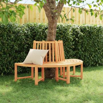 Tree Bench Half Round Ø160 cm Solid Wood Teak | Hipomarket