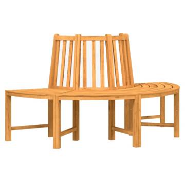 Tree Bench Half Round Ø160 cm Solid Wood Teak | Hipomarket