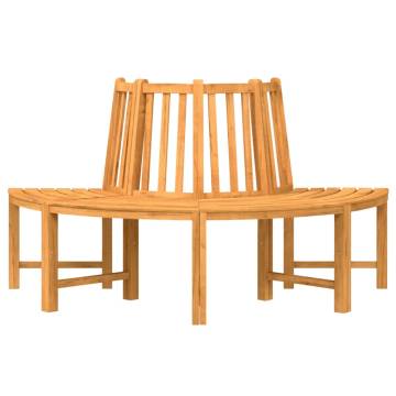 Tree Bench Half Round Ø160 cm Solid Wood Teak | Hipomarket