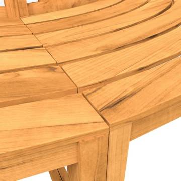 Tree Bench Half Round Ø160 cm Solid Wood Teak | Hipomarket