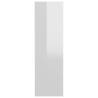 Wall Shoe Cabinets - High Gloss White 2 pcs | Hipomarket