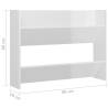 Wall Shoe Cabinets - High Gloss White 2 pcs | Hipomarket