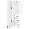 Stylish Highboard White 69.5x34x180 cm | Hipomarket UK