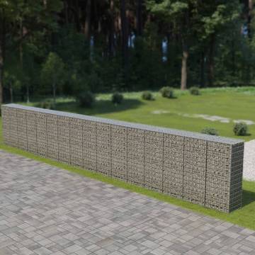 Gabion Wall with Covers - Galvanised Steel 900x50x150 cm