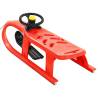 Red Sledge with Wheel - Fun Winter Ride for Kids