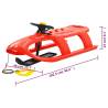 Red Sledge with Wheel - Fun Winter Ride for Kids