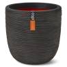 Capi Egg Planter 'Nature Rib' 43x41 cm Dark Brown - Hipomarket