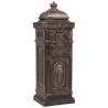 Vintage Style Rustproof Bronze Pillar Letterbox - Durable and Elegant