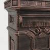 Vintage Style Rustproof Bronze Pillar Letterbox - Durable and Elegant