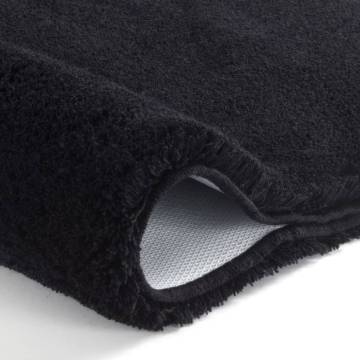 Kleine Wolke Black Bath Rug 70x120 cm - Soft & Safe