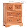 Chest of Drawers - Solid Mahogany Wood | Rustic Charm