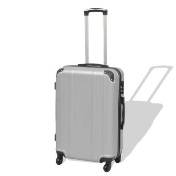 Four Piece Hardcase Trolley Set Silver - Stylish & Durable