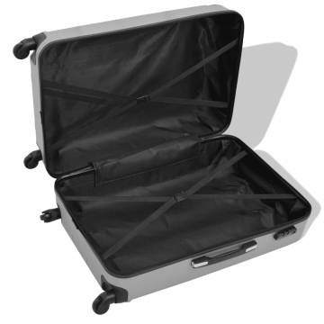 Four Piece Hardcase Trolley Set Silver - Stylish & Durable