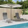 Folding Sun Loungers 2 pcs Grey Textilene&Powder-coated Steel Colour grey Quantity in Package 2 