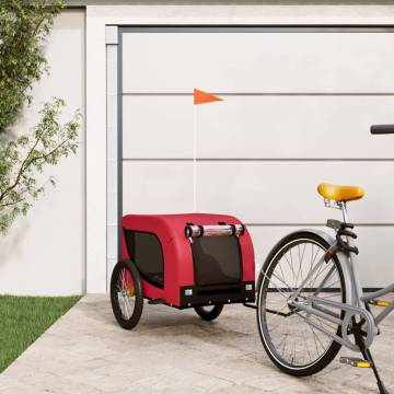 Pet Bike Trailer - Durable Oxford Fabric & Iron Construction