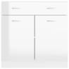 High Gloss White Drawer Bottom Cabinet - 80x46x81.5 cm