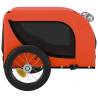 Pet Bike Trailer - Orange & Black Oxford Fabric & Iron