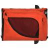 Pet Bike Trailer - Orange & Black Oxford Fabric & Iron